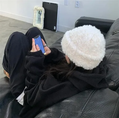Vista 2 de Bonitos gorros para mujer, gorros para mujer, accesorios Y2K, gorros kawaii de ganchillo para mujer