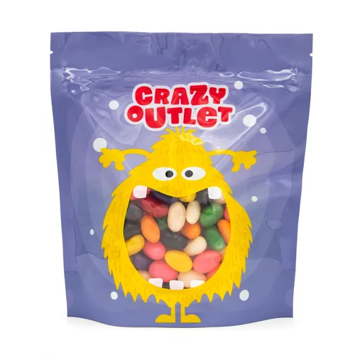 Vista 7 de Jelly Beans, caramelos masticables, sabores surtidos de frutas y regaliz