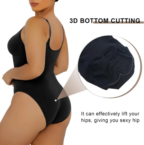 Vista 6 de YIANNA Body moldeador para mujer, con control de abdomen, sin costuras, esculpido, cintura arrebatada, traje de tanga, tanga o braga