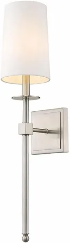 Vista 7 de Z-Lite 1 aplique de pared ligero 811-1S-BN, níquel cepillado