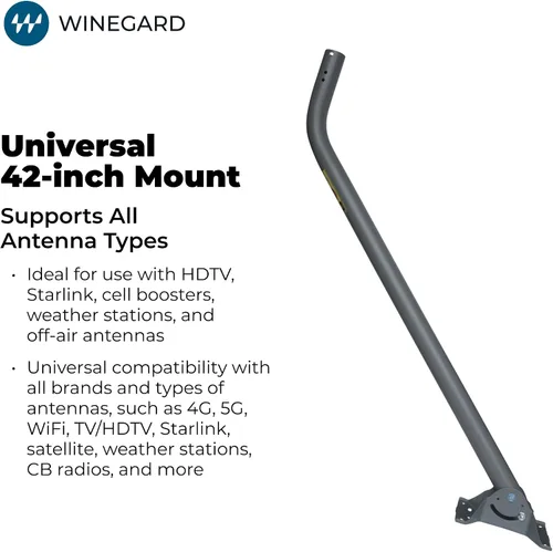 Vista 2 de Winegard DS3000A Soporte universal de 42 pulgadas para antenas de TV fuera del aire