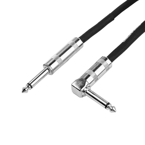 Vista 12 de Cableworks de Gator Cases Serie Backline, Cable de Instrumento de Guitarra de 5 Pies, Recto a Ángulo Recto (GCWB-INS-05RA)