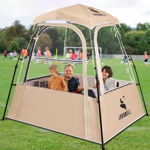 Vista 11 de Pod All Weather Sports Tent, Outdoor Pop Up Bubble Clear 540° View Winter Tent for 1-2 Person, Instant Cold Weather Shelter with Rainfly for Soccer