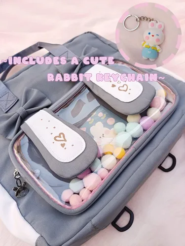 Vista 5 de Ita Bag - Bolsa japonesa para uniforme JK de 3 vías, bolso de anime Kawaii