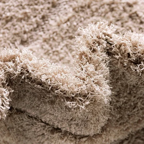 Vista 8 de Rugs.com - Alfombra de la colección Botanical Shag, alfombra de pelo de 4 x 6 pies color beige perfecta para salas de estar, comedores grandes