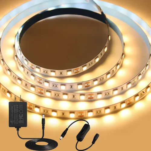 Vista 21 de iNextStation Tira de Luz LED UV Negra USB, 2M/6.6 pies 5V SMD5050 LEDs 395nm-405nm Tira de Luz Negra para Fluorescente, Curación de Impresión 3D