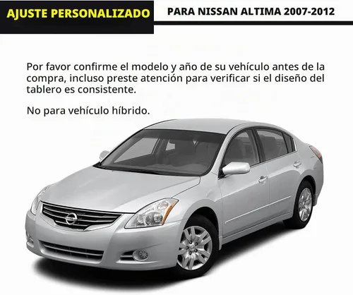 Vista 5 de MODIGT Alfombrilla para cubierta de salpicadero Compatible con Nissan Altima 2007 2008 2009 2010 2011 2012 Nissan Altima Sedán Coupé Protector