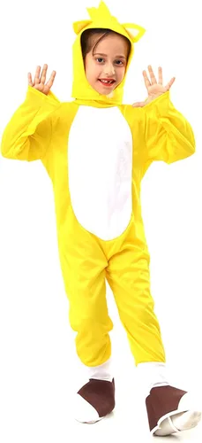Vista 3 de JQMAO Disfraz de erizo para niños, disfraces de Halloween para niños, body de dibujos animados de cosplay para niños