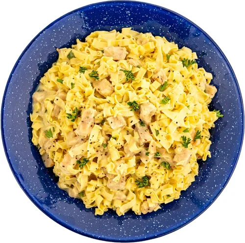 Vista 6 de Mountain House Arroz y pollo + Fettuccine Alfredo con pollo Alimentos liofilizados para mochileros y campamento 2 porciones cada uno