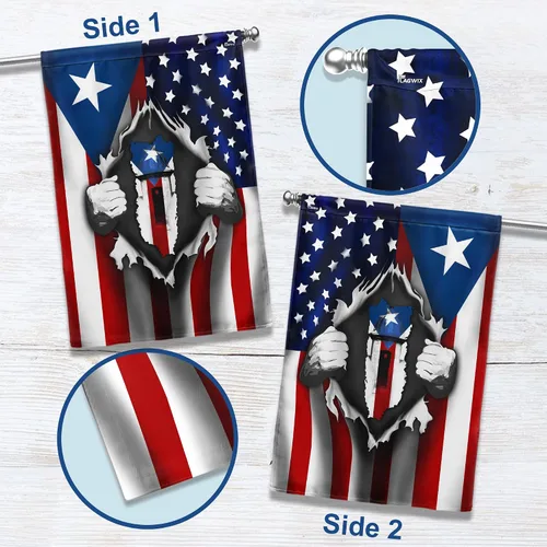 Vista 3 de FLAGWIX Banderas de Puerto Rico, decoraciones de bandera de Puerto Rico – Bandera de casa de 30 x 40 pulgadas, decoraciones para el hogar, exterior
