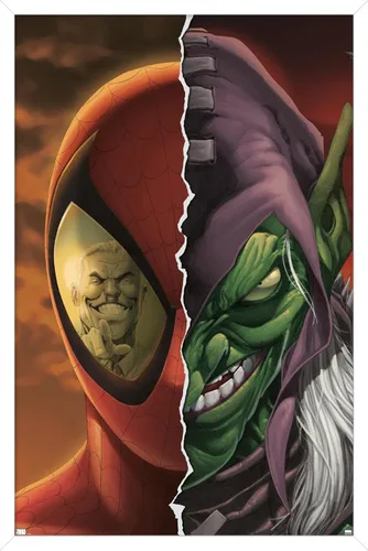 Vista 14 de Trends International Marvel Comics-Green Goblin-Spider-Man: House of M #4 Póster de pared, 14.725 x 22.375 pulgadas, versión enmarcada de madera