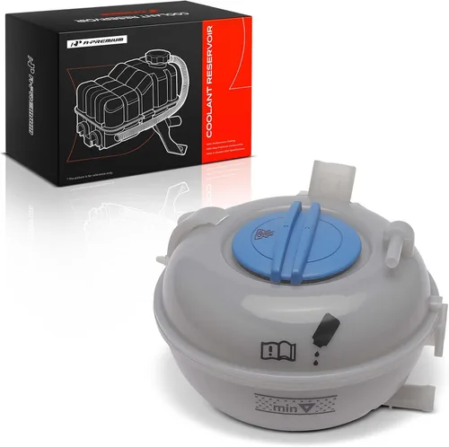 Vista 12 de A-Premium Tanque de depósito de recuperación de desbordamiento de refrigerante [con tapa] Compatible con Volkswagen Jetta, Golf, Golf Alltrack, Golf