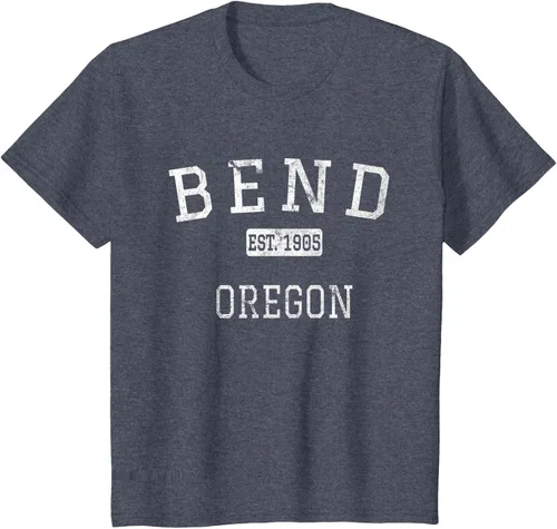 Vista 69 de Bend Oregon OR Camiseta vintage, Negro