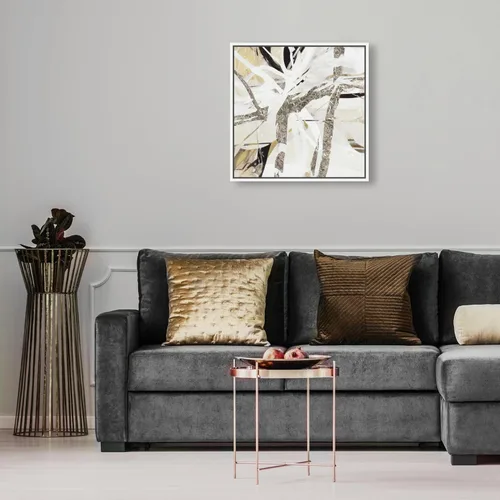 Vista 3 de The Oliver Gal Artist Co. Lienzo abstracto contemporáneo para pared, raíces de árbol, sala de estar, dormitorio y baño, decoración del hogar, 16 x