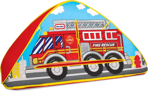Vista 2 de Little Tikes Tienda de campaña de camión de bomberos, juguete