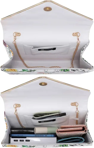 Vista 6 de Bolsos de mano Dasein para mujer, de ante sintética, para noche, formales para fiestas, bodas, cócteles, graduación