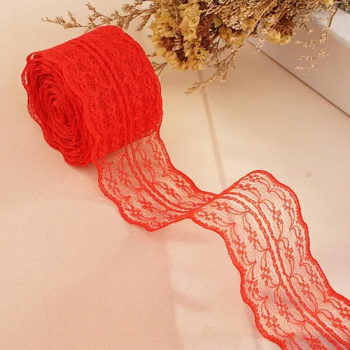 Vista 17 de Rollo de cinta de encaje de 120 yardas para costura, baby shower, cumpleaños, despedida de soltera, decoración de boda, embalaje de regalo, ramo