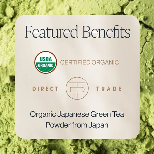 Vista 3 de Rishi Tea Barista Matcha - Polvo de té verde matcha japonés orgánico de uso diario para bebidas matcha de calidad de cafetería, caliente o helado