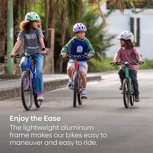 Vista 5 de woom Explora la bicicleta para niños de 6 a 14 años, bicicletas listas para carretera y montaña para ciclistas avanzados con potentes frenos
