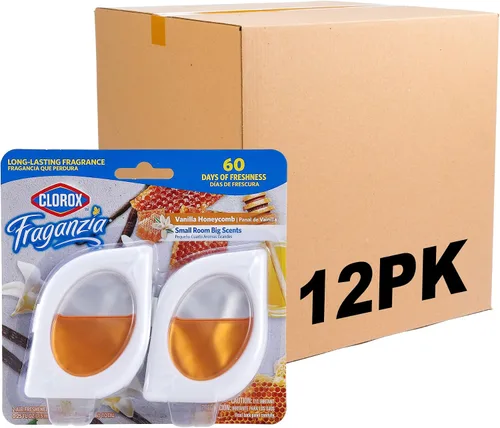 Vista 8 de Clorox Fraganzia - Ambientador para habitaciones pequeñas, manzana y canela, despegar y colocar, sin enchufe, sin batería, para armarios