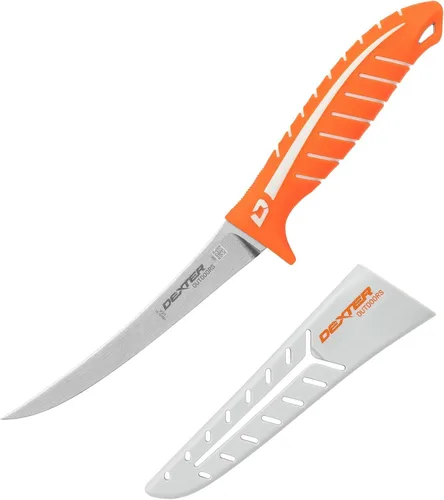 Vista 15 de Dexter Outdoors Dextreme Cuchillo de filete rígido de 10 pulgadas de doble filo Incluye funda