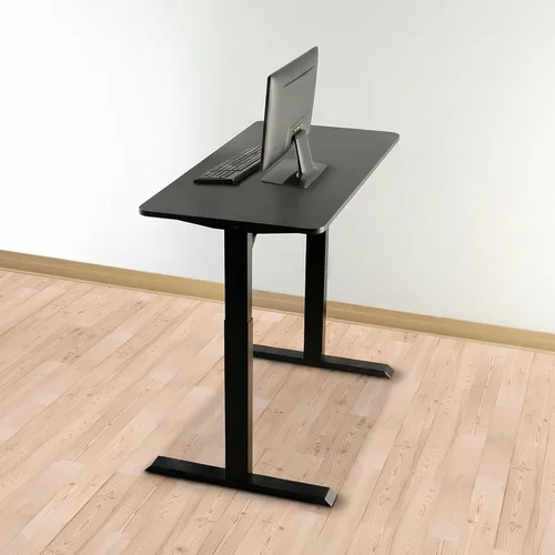 Vista 6 de TechOrbits Marco de escritorio eléctrico de pie de 47 x 24 pulgadas, estación de trabajo motorizada, escritorio de pie de dos patas con ajustes