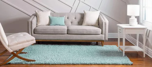 Vista 146 de Unique Loom Colección Davos Shag - Alfombra Lino