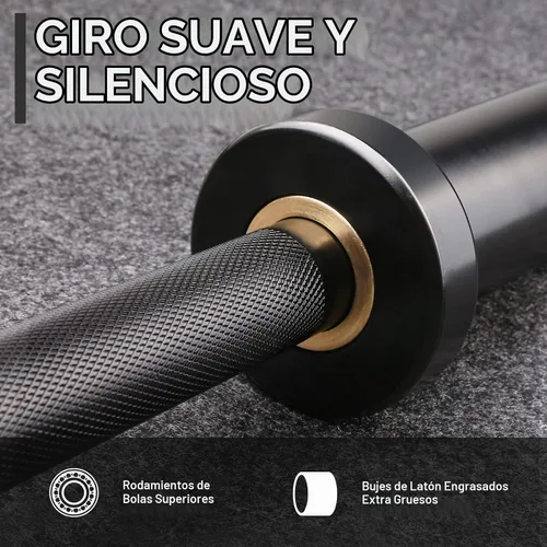 Vista 4 de LIONSCOOL Pares de mancuernas cargables de 16"/20" en grado comercial, barra de mancuernas olímpicas de alta resistencia para entrenamiento