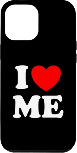 Vista 26 de Carcasa divertida para iPhone 16 I Love Me I Red Heart Me I Love Me Myself And I