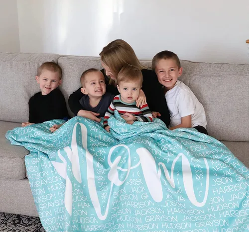 Vista 10 de Manta personalizada con nombre para bebés y adultos, manta personalizada con nombre para el día de la madre, el mejor regalo para mamá, papá, Abuela