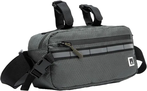 Vista 10 de ROYALFAIR Bolsa impermeable para manillar para bicicletas de niños, bolso cruzado convertible (negro)