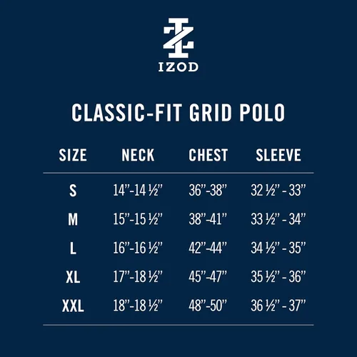 Vista 5 de IZOD Polo de golf de alto rendimiento para hombre