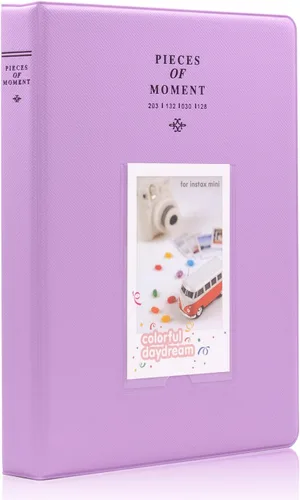 Vista 11 de Álbum de fotos Ablus pequeño con 128 bolsillos para fotos de cámaras instantáneas Fujifilm Instax Mini 7s 8 8+ 9 25 26 50s 70 90 y tarjetas