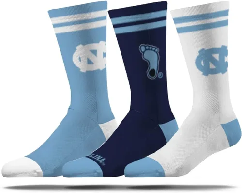 Vista 9 de Strideline Calcetines de vestir de la NCAA para hombre, colección Campus, paquete de 3, talla única