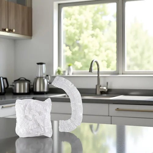 Vista 2 de 10 piezas de cubierta antipolvo desechable gruesa, fundas transparentes para electrodomésticos de cocina, funda protectora universal a prueba