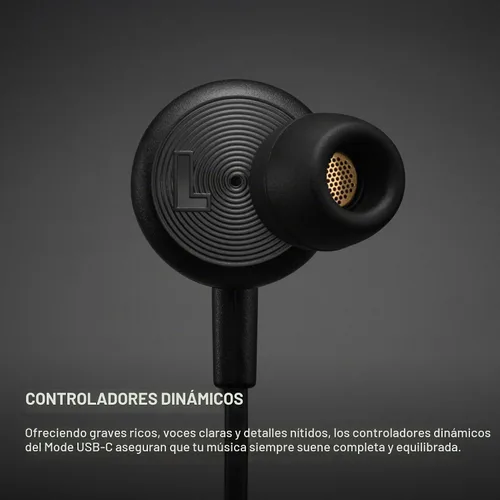 Vista 2 de Marshall Mode - Auriculares con cable USB-C - Negro