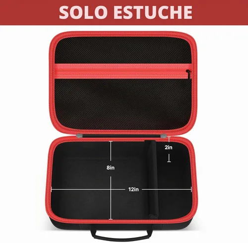 Vista 2 de Estuche rígido de almacenamiento para taladro DEWALT, amoladora angular, para inflador de neumáticos AstroAI y más, funda de transporte EVA de 12 x