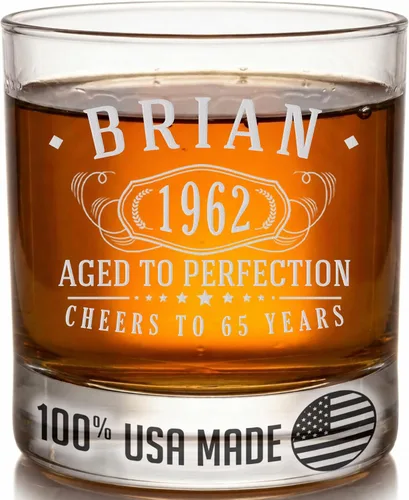 Vista 28 de Vintage 2005 Grabado 11oz Whisky Glass 21st Birthday Regalos para él ella 2-Claro