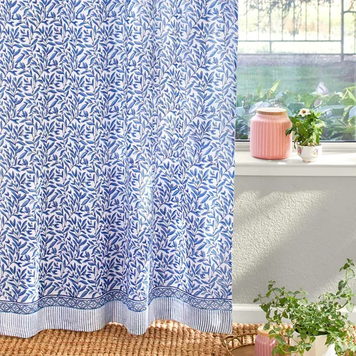 Vista 36 de Panel de cortina transparente blanco y dorado con alzapaños, 100% gasa de algodón, con pestaña superior o bolsillo para barra para decoración