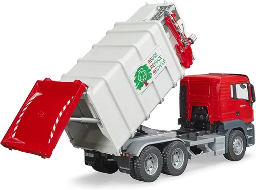 Vista 3 de Bruder Toys 03761 Camión de basura de carga lateral Man TGS