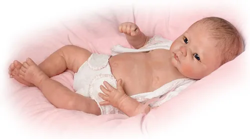 Vista 3 de Muñeca Bebé: Pequeña Grace, 20 pulgadas, de Ashton Drake
