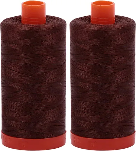 Vista 14 de Aurifil Mako 50wt Hilo 2 Carretes Grandes (Aluminio (2615))