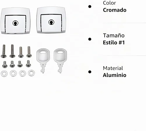 Vista 2 de Cerrojo para maletero Tour Pack Pak Compatible con Harley Touring Electra Glide 1988-1999 2000-2013 Cromo
