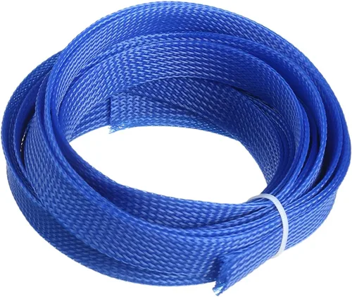Vista 5 de Othmro Funda de cable trenzado expandible de PET de 16.4 pies, protector de cable flexible de 11/16 pulgadas, funda de organización de cables