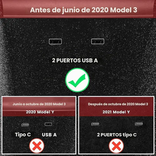 Vista 5 de Cargador inalámbrico TAPTES para Tesla Model 3 2017-2020, accesorios M3
