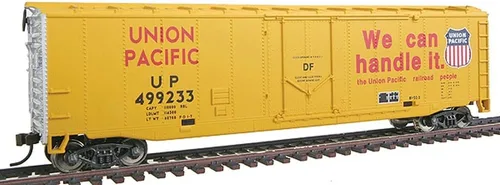 Vista 6 de Walthers Trainline Boxcar con puerta enchufable de 50 pies con ruedas metálicas listo para funcionar en el Pacífico canadiense