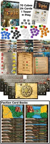 Vista 3 de Ultra-Tiny Epic Kingdoms, juego de mesa de bolsillo.