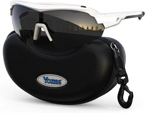 Vista 17 de Gafas de sol deportivas polarizadas para hombres, mujeres, jóvenes, béisbol, correr, conducir, golf 03B-rojo