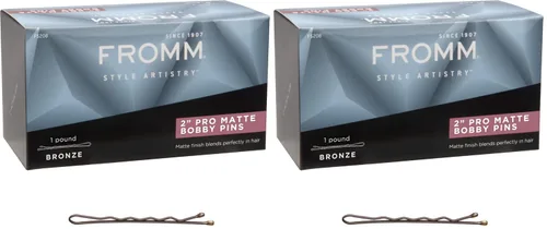 Vista 10 de Fromm Horquillas de pelo negro mate de 2 pulgadas, prensadas antideslizantes con fuerte sujeción y puntas de bola, estilo seguro durante todo el día