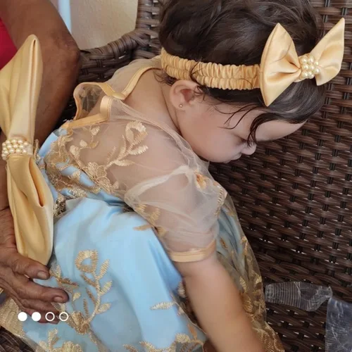 Vista 7 de NNJXD Vestido de princesa para bebé, con flores, para cumpleaños, bodas, fiestas